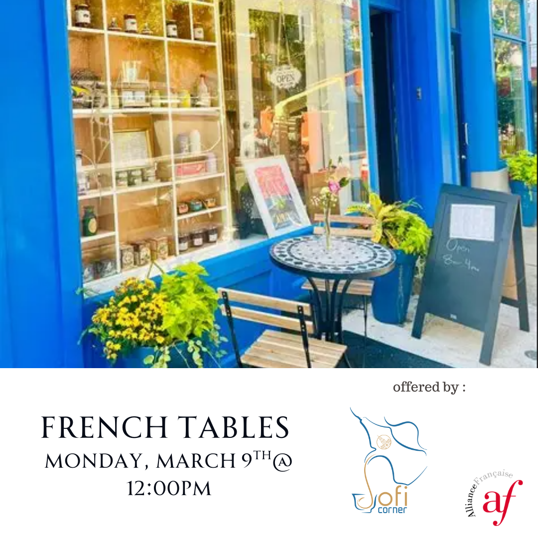 French Table at SofiCorner Café Mars 2026