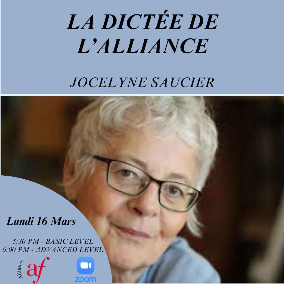 La Dictée de l'Alliance : Jocelyne Saucier