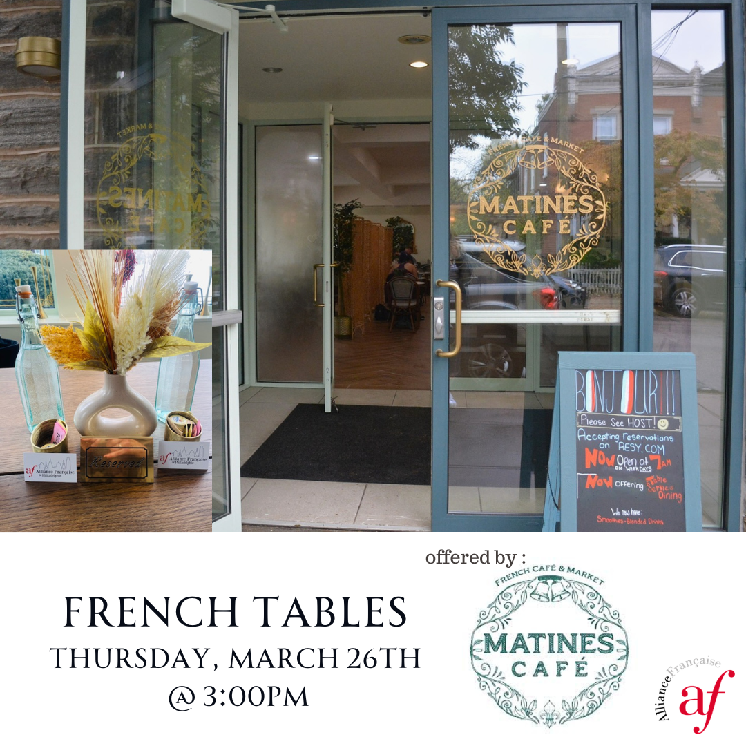 French Table at MATINES Chestnut Hill Mars 2026