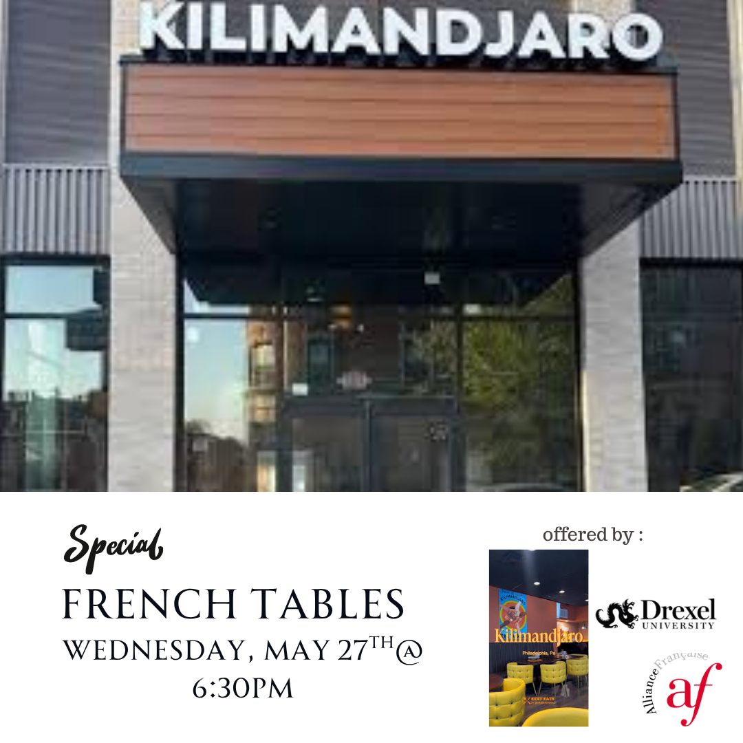 Special French Table at Kilimandjaro Restaurant Mai 2026