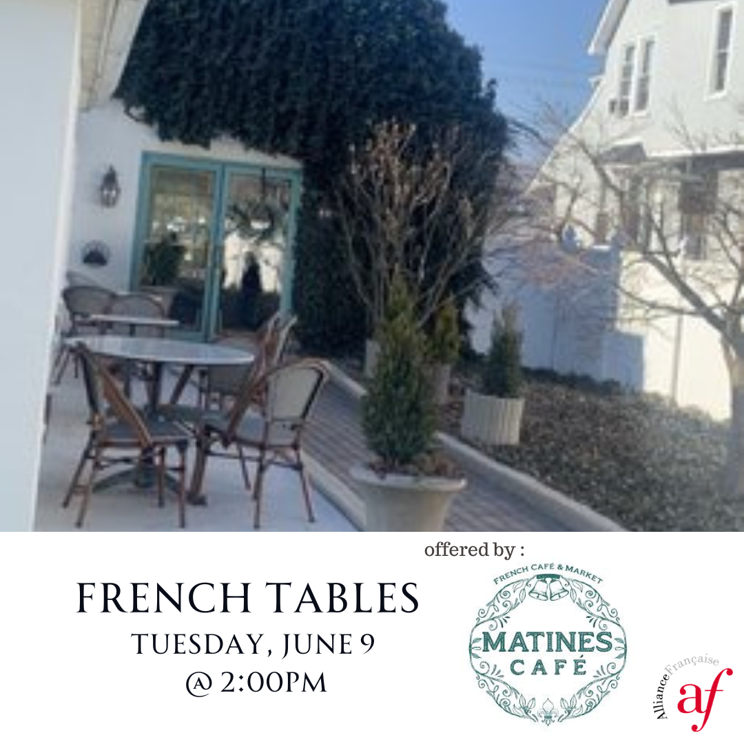 French Table at MATINES Wayne Juin 2026