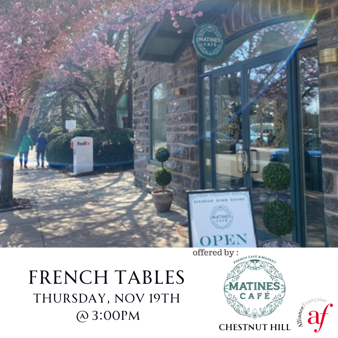French Table at MATINES Chestnut Hill Novembre 2026