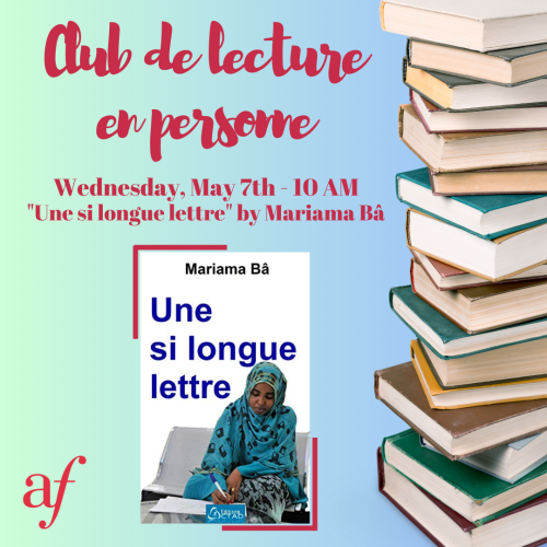 Club de lecture en personne: Une si longue lettre de Mariama Bâ