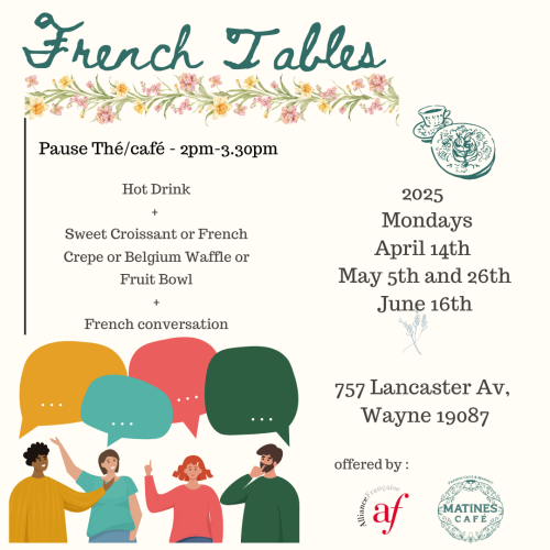 French Table at MATINES Café, Wayne-05/27/2025