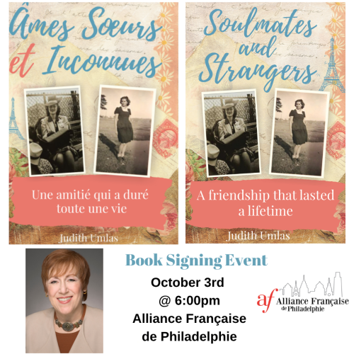 Book Signing Event  Judith Umlas : Ames Soeurs et Inconnues