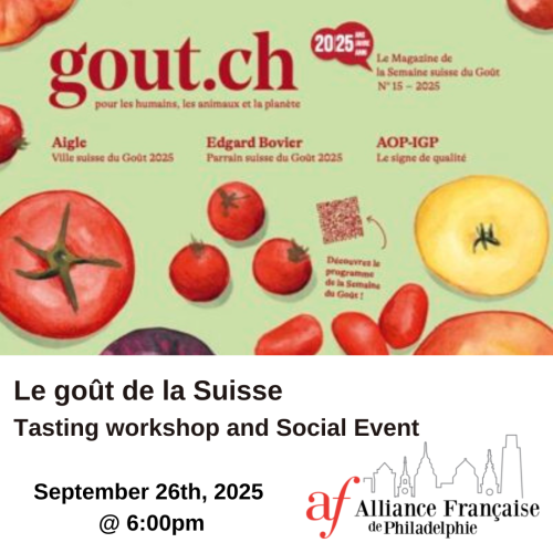 Tasting workshop : Le Goût de la Suisse
