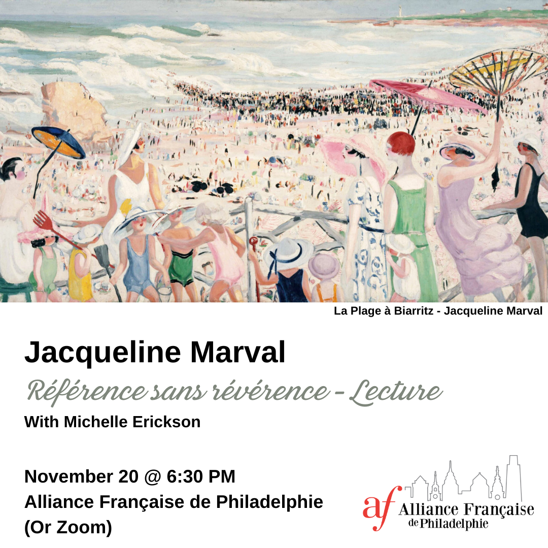 Jacqueline Marval: Lecture