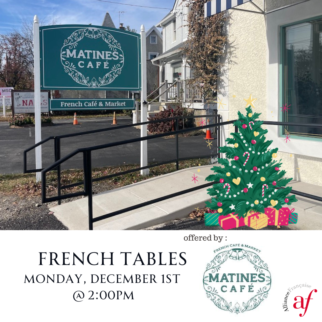 French Tables at MATINES Café Wayne