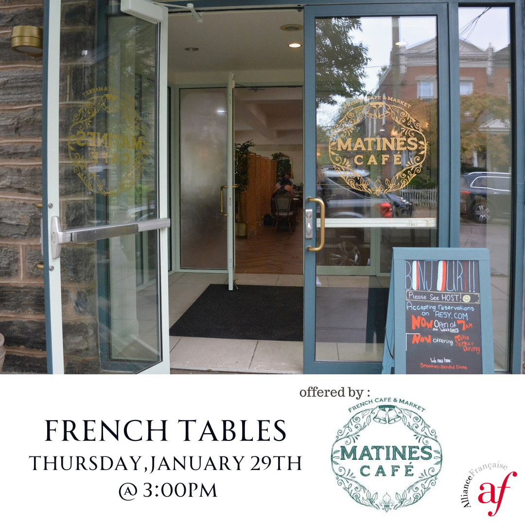 French Table at MATINES Café Chestnut Hill Janvier 2026