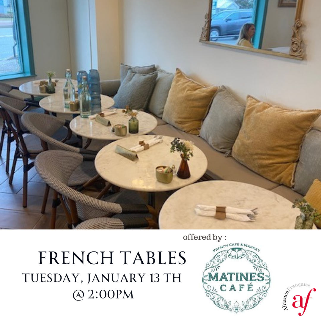 French Table at MATINES Wayne Janvier 2026